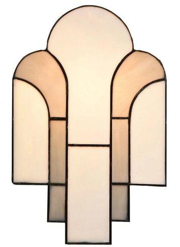 Art Deco - Lampe murale - Vitrail - Tiffany Wall New York