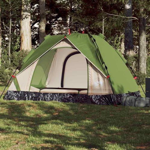 vidaXL Koepeltent 2-persoons snelontgrendeling groen, Caravans en Kamperen, Tenten, Nieuw, Verzenden