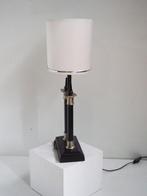 Vintage Table Desk Lamp With Satin Oval Shade - Lamp -