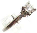 Ring - 18 karaat Witgoud - 0.18ct. tw. Diamant (Natuurlijk), Nieuw