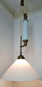 Plafondlamp - Opaline glas - Katrol hanglamp