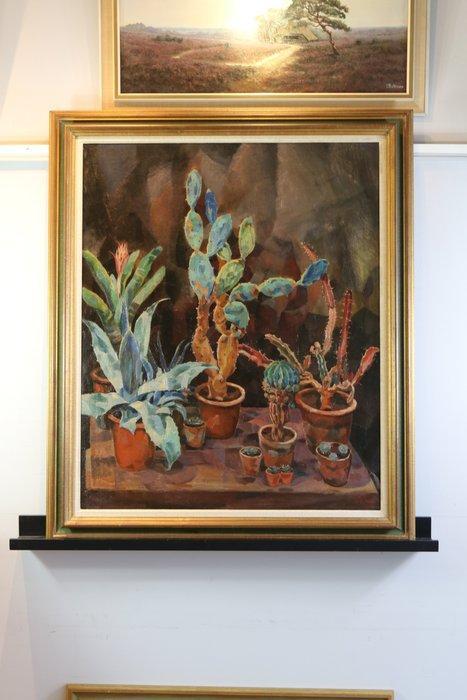 Herman Bieling (1887-1964) - Cactussen en bloempot, Antiek en Kunst, Kunst | Schilderijen | Klassiek