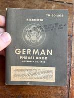 US Army Soldiers German Phrase book / language guide -, Collections, Objets militaires | Seconde Guerre mondiale