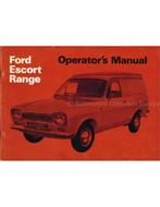 1968 FORD ESCORT RANGE INSTRUCTIEBOEKJE ENGELS, Auto diversen, Handleidingen en Instructieboekjes, Ophalen of Verzenden
