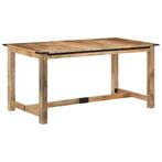 vidaXL Eettafel 160x80x75 cm massief mangohout, Huis en Inrichting, Tafels | Eettafels, Verzenden, Nieuw