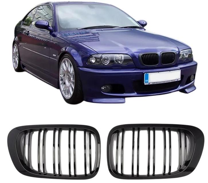 Grillen set | Nieren | BMW 3-series | E46 coupe 2d | 1999-20, Auto-onderdelen, Carrosserie, Nieuw, BMW, Verzenden