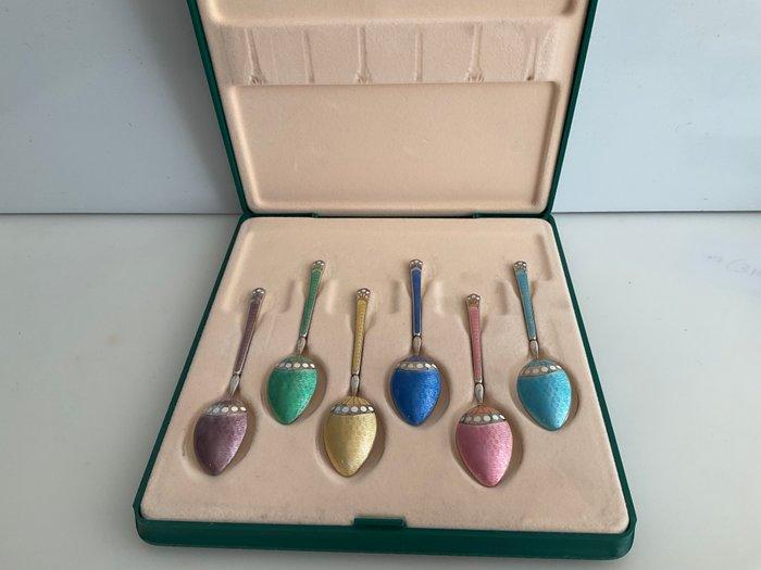 Goldsmiths & Silversmiths Co Ltd - Koffielepel (6) -, Antiek en Kunst, Antiek | Zilver en Goud