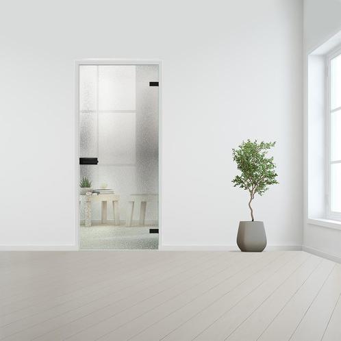 Glazen binnendeur voor stomp kozijn zwart beslag-Crepi gehar, Bricolage & Construction, Fenêtres & Moustiquaires, Envoi