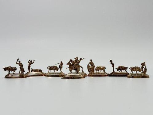 Personnage miniature - Miniaturas plata (8) - Argent 915, Antiek en Kunst, Antiek | Zilver en Goud