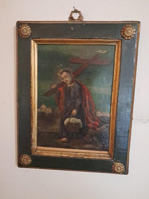 Italiaanse school (XVII) - San Cristoforo, protettore dei, Antiek en Kunst, Kunst | Schilderijen | Klassiek