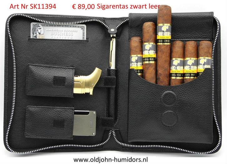 SIGARENKOKERS ADORINI – leer + RVS – DIRECT UIT VOORRAAD skv, Collections, Articles de fumeurs, Briquets & Boîtes d'allumettes