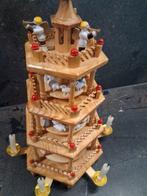 Kerstdecoratie Buthe - Hout - Vintage Pyramide 80s, Diversen, Nieuw