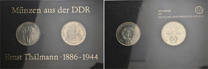 2 x 10 Mark 1986 duitse Demokratische Republik, Postzegels en Munten, Munten | Europa | Niet-Euromunten, België, Verzenden