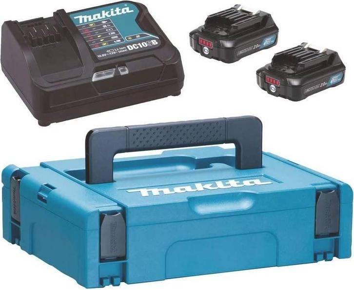 Makita 2xBL1021B + DC10SB - Accu & Lader Set, Doe-het-zelf en Bouw, Gereedschap | Handgereedschap, Verzenden