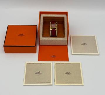 Hermès - Heure H - Red Dial &amp; Gold Plated - with box and beschikbaar voor biedingen