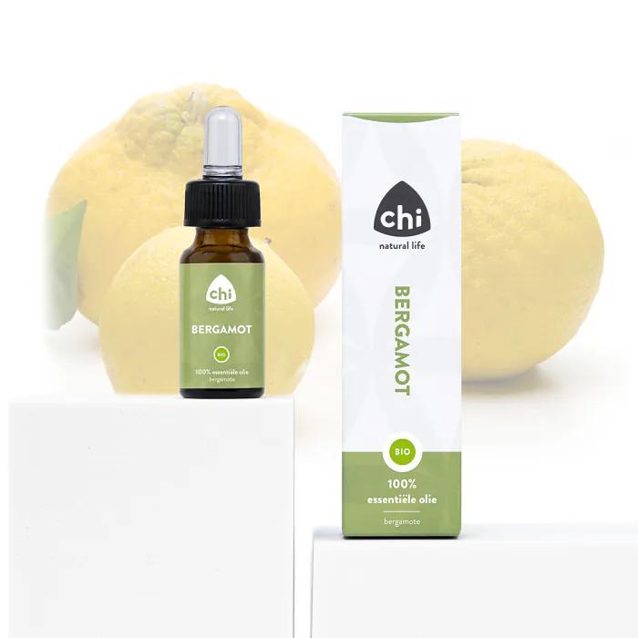 BIO - Bergamot etherische olie - 10 ml - Chi Natural Life, Sport en Fitness, Gezondheidsproducten en Wellness, Ophalen of Verzenden