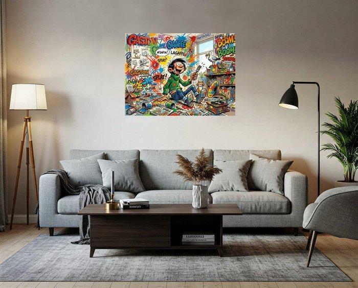 LuisonArt - Gaston: LEsplosione Creativa- AI - XXL, Antiek en Kunst, Kunst | Schilderijen | Modern