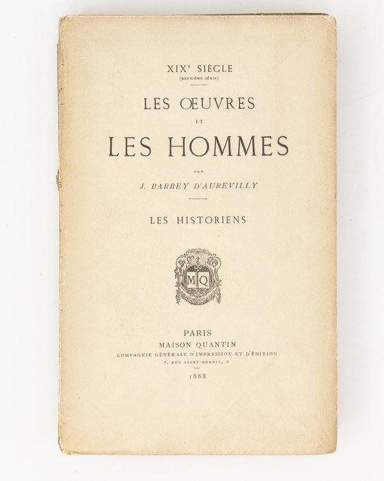 Signé ; Barbey dAurevilly - Les Oeuvres et les Hommes, Antiek en Kunst, Antiek | Boeken en Manuscripten