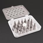 Spuitmonden set RVS | 26 delig | 20(b)x10(d)cm Vogue, Verzenden, Nieuw in verpakking