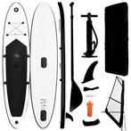 vidaXL Stand Up Paddleboard opblaasbaar met zeilset zwart en, Watersport en Boten, Verzenden, Nieuw