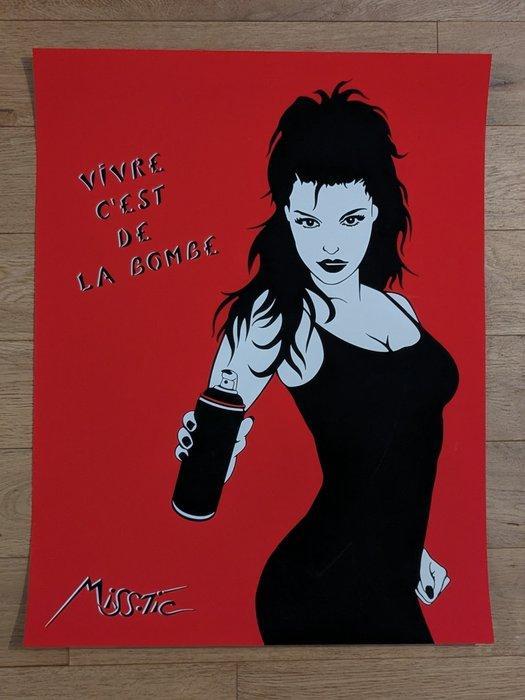 Miss Tic (1956-2022) - Vivre cest de la bombe, Antiek en Kunst, Kunst | Designobjecten