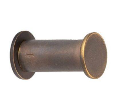 Kapstokhaak Jolie Rieu rond 20 mm antiek brons, Doe-het-zelf en Bouw, Hang- en Sluitwerk, Klink of Kruk, Nieuw, Overige materialen