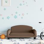 vidaXL Kinderbank 70x45x30 cm stof bruin, Kinderen en Baby's, Verzenden, Nieuw