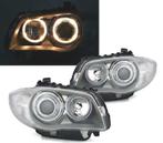 PHARES POUR BMW 1 E81 E87 E88 04-11 ANGEL EYES CHROMÉ, Verzenden