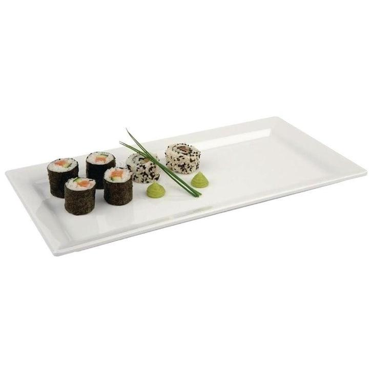 Rechthoekige melamine schaal wit | 355x180x30(h)mm APS, Articles professionnels, Horeca | Équipement de cuisine, Envoi