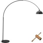 tectake Booglamp Arcus, staal, retro-stijl, 60W - zwart, Verzenden, Nieuw