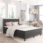 vidaXL Boxspringframe stof grijs 160x200 cm, Huis en Inrichting, Slaapkamer | Bedden, Verzenden, Nieuw