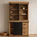 Buffetkast Mangohout Milan 100 X, Huis en Inrichting, 100 tot 150 cm, Nieuw, Industriële meubels, 25 tot 50 cm