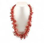 Koraal - Zilver - Halsketting - ambachtelijke productie