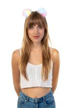 Haarband Beertje Pompoms Bolletjes Diadeem Pastel Regenboog, Kleding | Dames, Ophalen of Verzenden, Nieuw