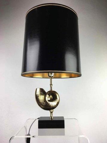 Lampe - Laiton doré - Coquille de nautile beschikbaar voor biedingen