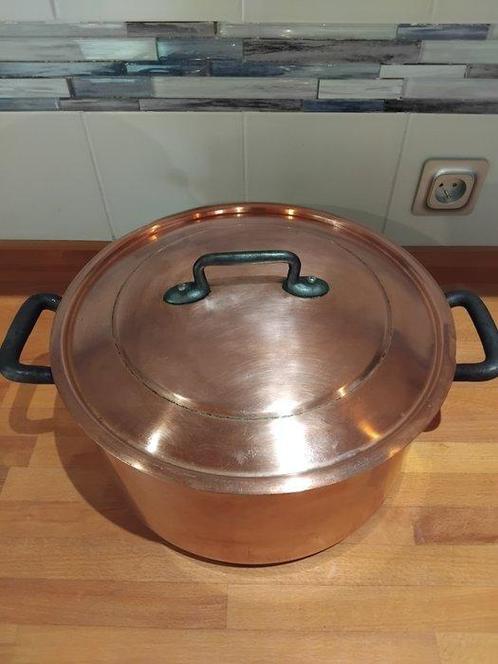 Kookpan - Vertind rood koper - Professionele 8.200 kg, Antiek en Kunst, Antiek | Keukengerei