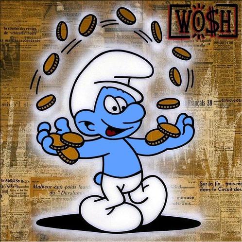 WO$H - G19053250B, Antiek en Kunst, Kunst | Schilderijen | Modern