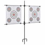 vidaXL Targetkaartstandaard met schietkaarten 78x76 cm staal, Sport en Fitness, Verzenden, Nieuw