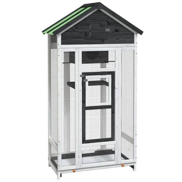 Grote Vogelkooi Grijs | Retour Deal | Bescherm je Vriendj..., Hobby en Vrije tijd, Modelbouw | Figuren en Diorama's, Nieuw, Verzenden