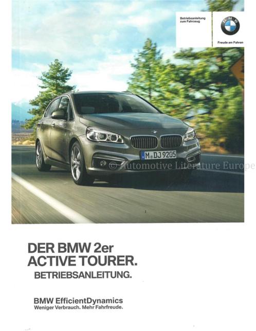 2014 BMW 2 SERIE ACTIVE TOURER INSTRUCTIEBOEKJE DUITS, Autos : Divers, Modes d'emploi & Notices d'utilisation