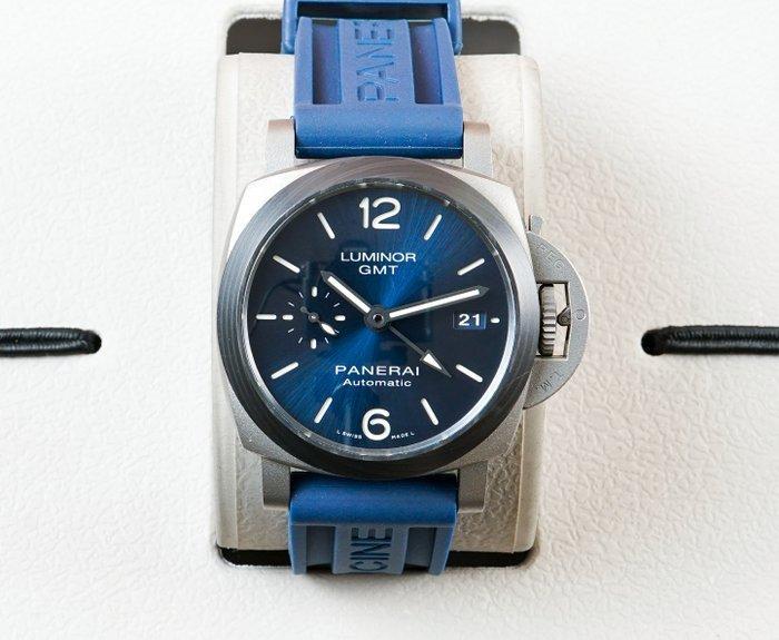 Panerai - Luminor - GMT - Automatic - Blue - Titanium -, Handtassen en Accessoires, Horloges | Heren