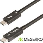 StarTech.com TBLT4MM1M Thunderbolt-kabel 1 m 40 Gbit/s Zwart, Computers en Software, Verzenden, Nieuw