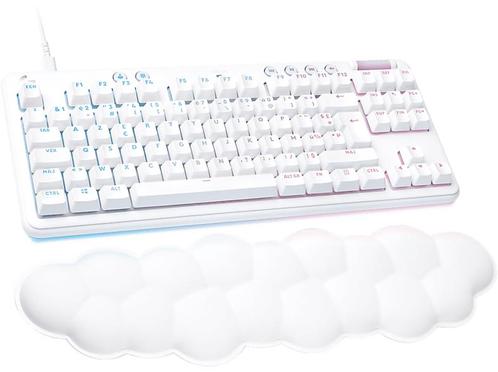 Logitech - Gaming toetsenbord - Azerty - Wit, Computers en Software, Toetsenborden, Bedraad, Azerty, Nieuw, Verzenden