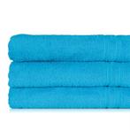 Badlaken Turquoise 70x130cm 100% Katoen - Treb ADH, Nieuw, Handdoek, Verzenden, Overige kleuren