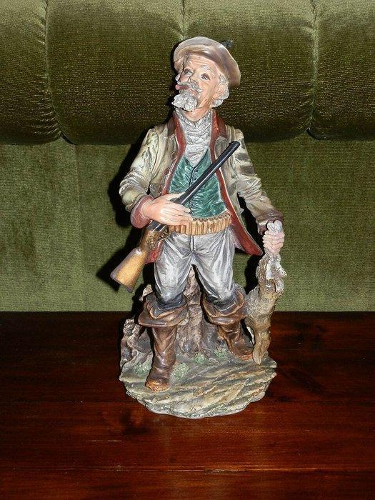 Capodimonte, Mollica - Beeld, cacciatore con selvaggina -, Antiek en Kunst, Antiek | Glaswerk en Kristal