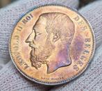 België. Leopold II (1865-1909). 5 Francs 1866 F Punt
