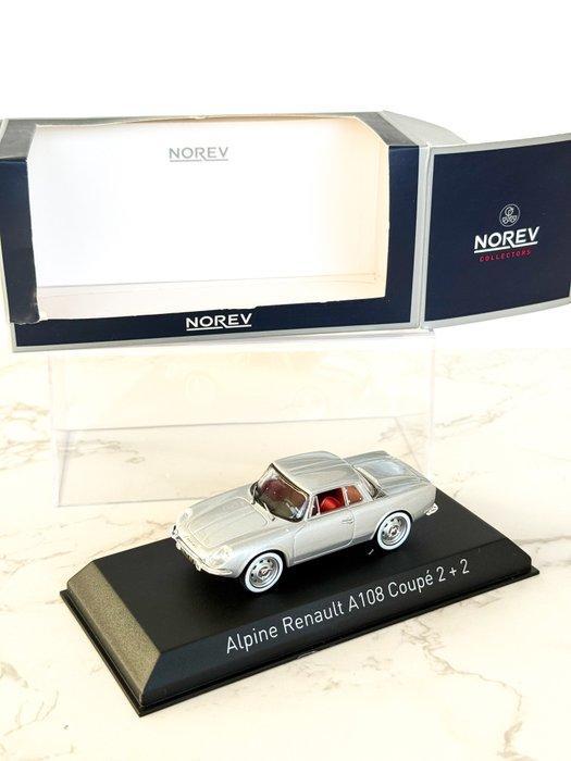 Norev 1:43 - Modelauto - Alpine Renault A108 Coupé 2+2, Hobby en Vrije tijd, Modelauto's | 1:5 tot 1:12
