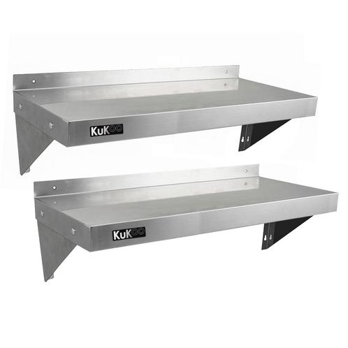 2x KuKoo Wandschap RVS - 100cm x 30cm, Zakelijke goederen, Horeca | Keukenapparatuur, Verzenden