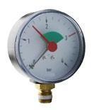 Watts CV-manometer 63 A.1/4 4 bar+groen veld, Doe-het-zelf en Bouw, Verwarming en Radiatoren, Ophalen of Verzenden, Nieuw