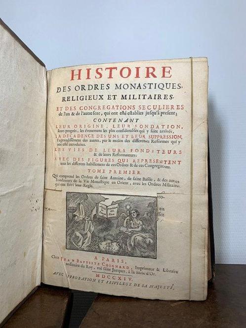 Bullot Maximilien, Helyot Pierre - Histoire des ordres, Antiek en Kunst, Antiek | Boeken en Manuscripten